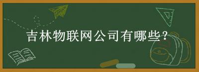 吉林物聯(lián)網(wǎng)公司